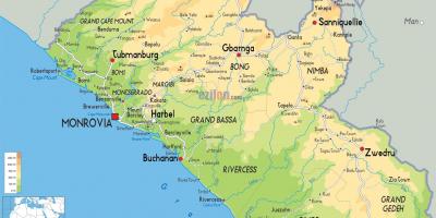Desenhar o mapa da Libéria
